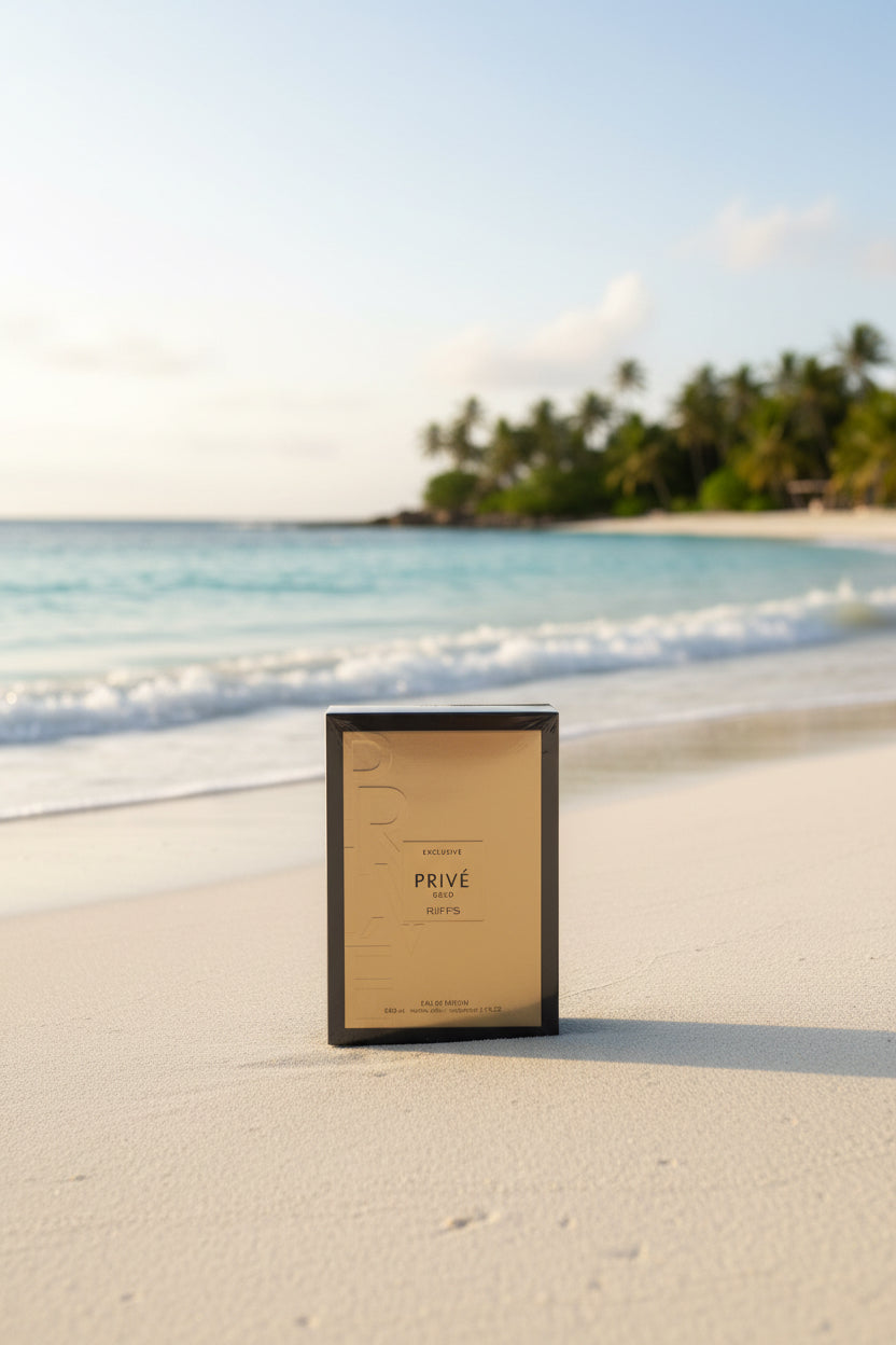 Riiffs Exclusive Privé Gold is a luxurious, warm eau de parfum (80 ml / 2.7 oz bottle)